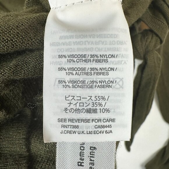 Madewell Fine Gauge Tie Front Sweater in Foliage Green - Picture 6 of 7